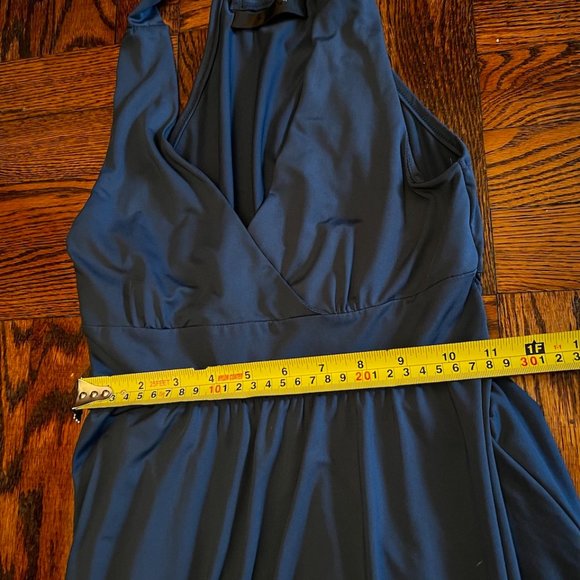 XS Deep Teal Halter Neck Dress - Picture 4 of 5